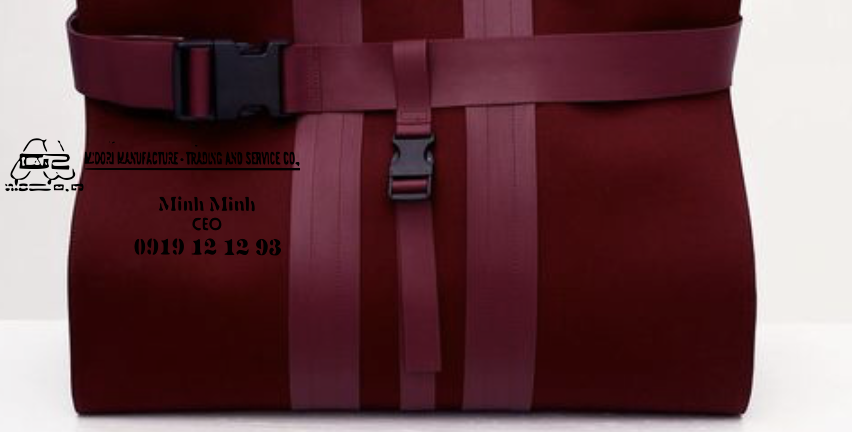 Dây đai dệt xương cá, dây nylon màu đỏ