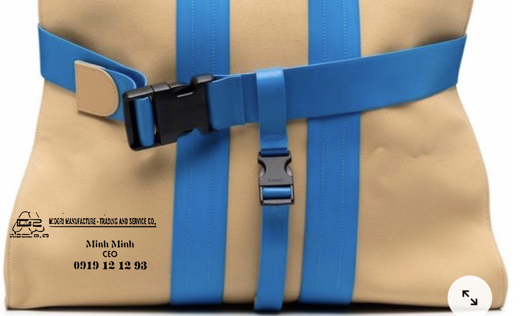 Dây đai dệt nilon bảng 50mm màu xanh