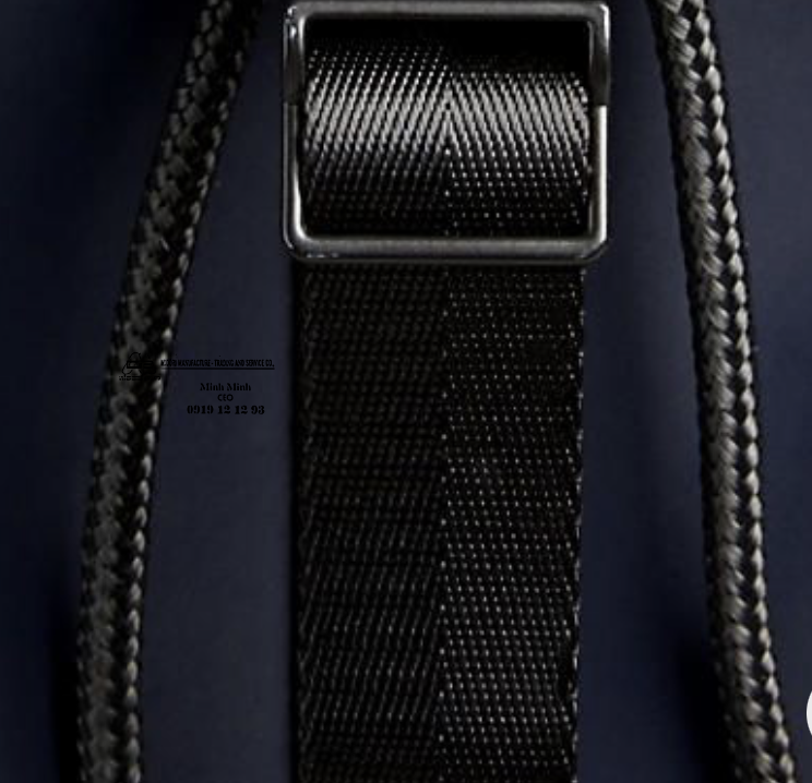 Dây đai nilon xương cá màu đen