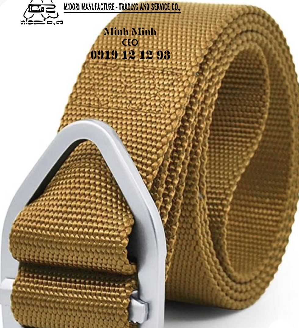 Dây đai dệt polyester màu vàng