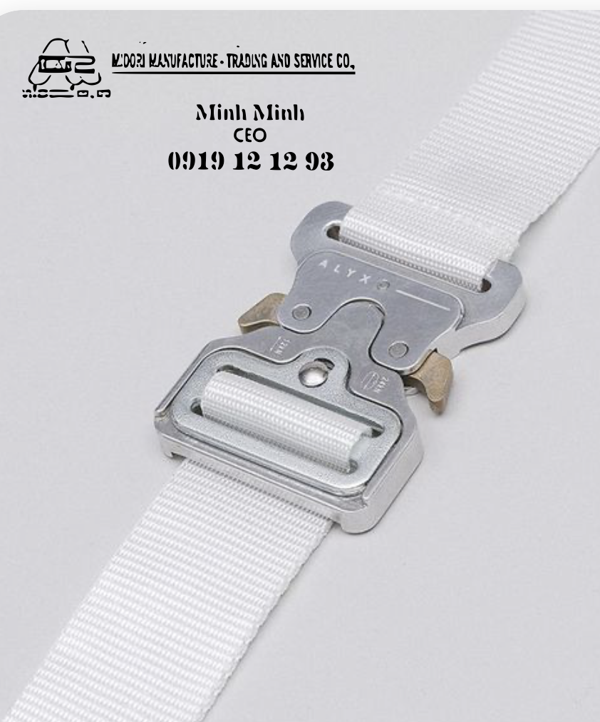 Dây đai dệt nilon màu trắng