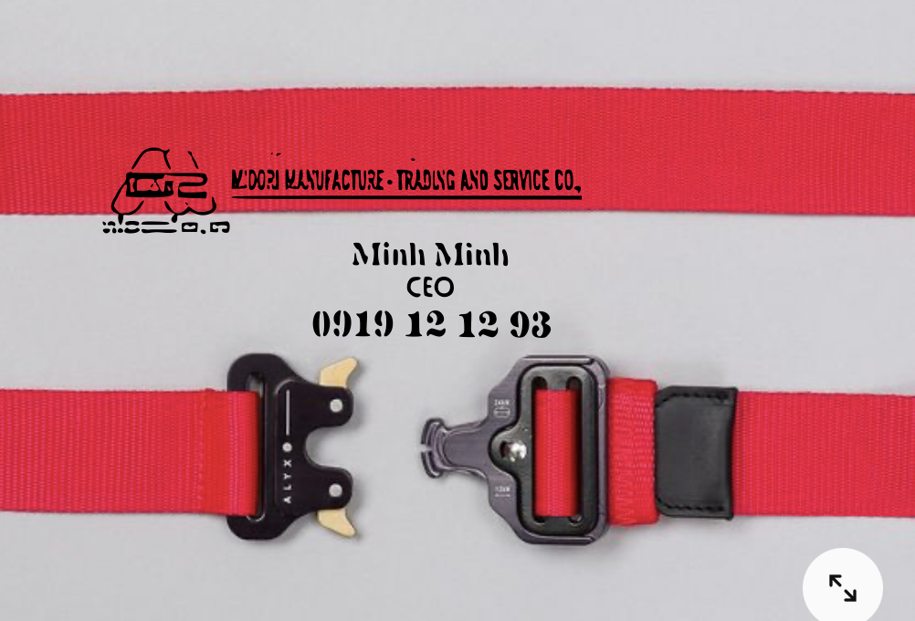 Dây viền dệt giá rẻ màu đỏ 20mm