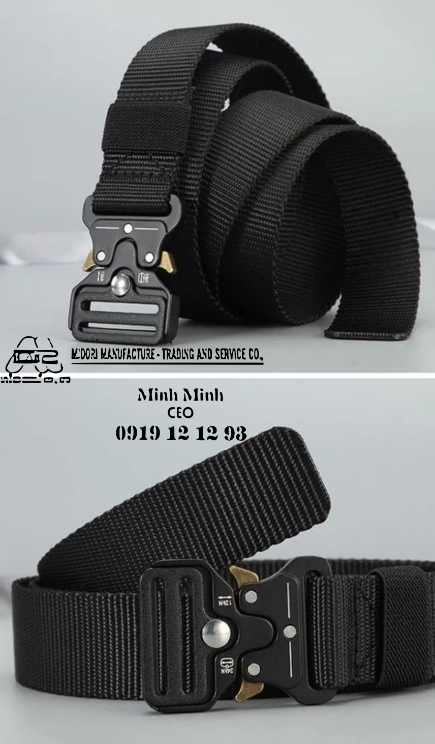 Dây đai dệt nylon giá rẻ màu đen