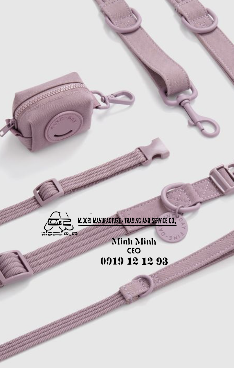 Tổng hợp dây đai màu hồng may qoai túi xách 