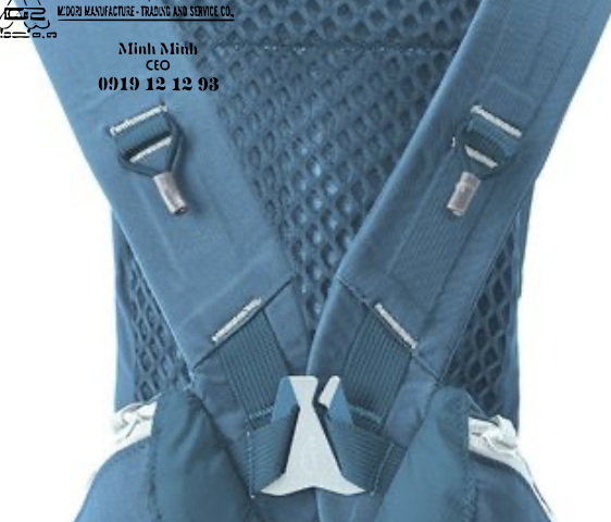 Dây đai dệt may qoai balo màu xanh da trời