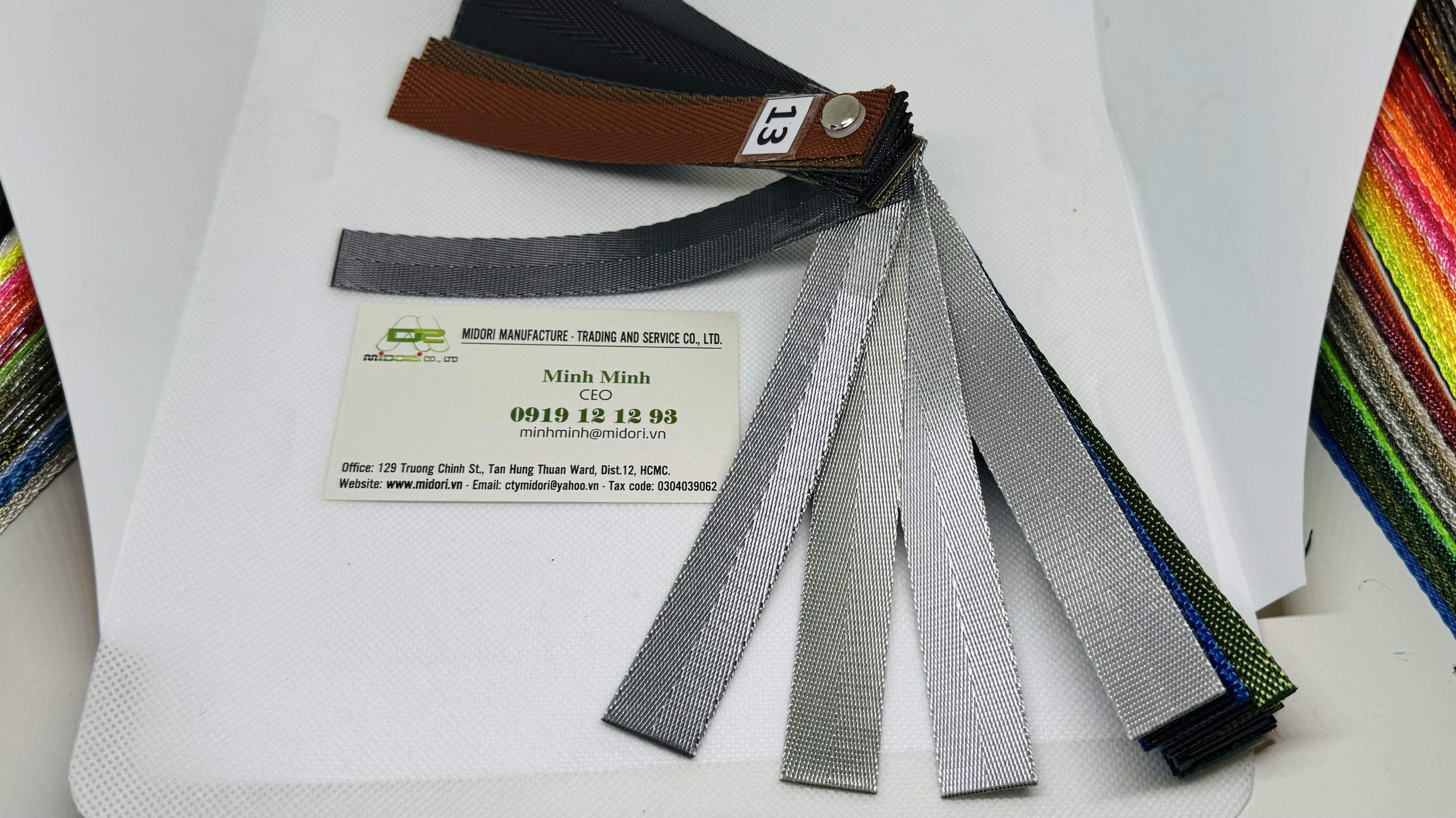 Dây viền nylon 20mm màu silver