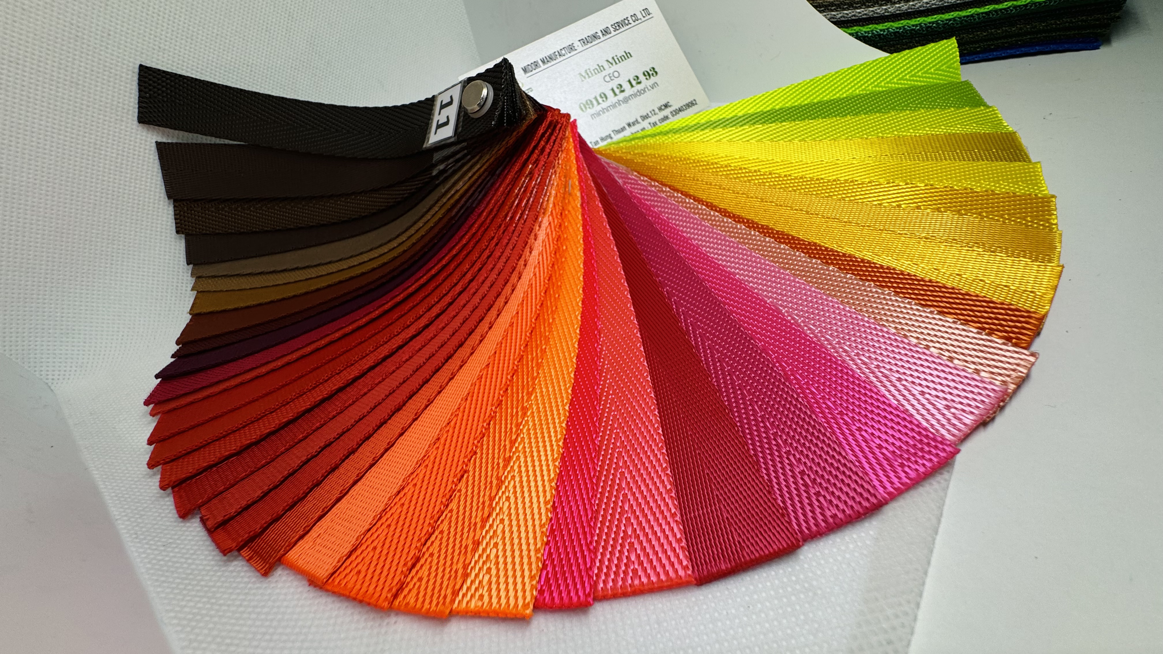 Dây đai dệt các màu 25mm