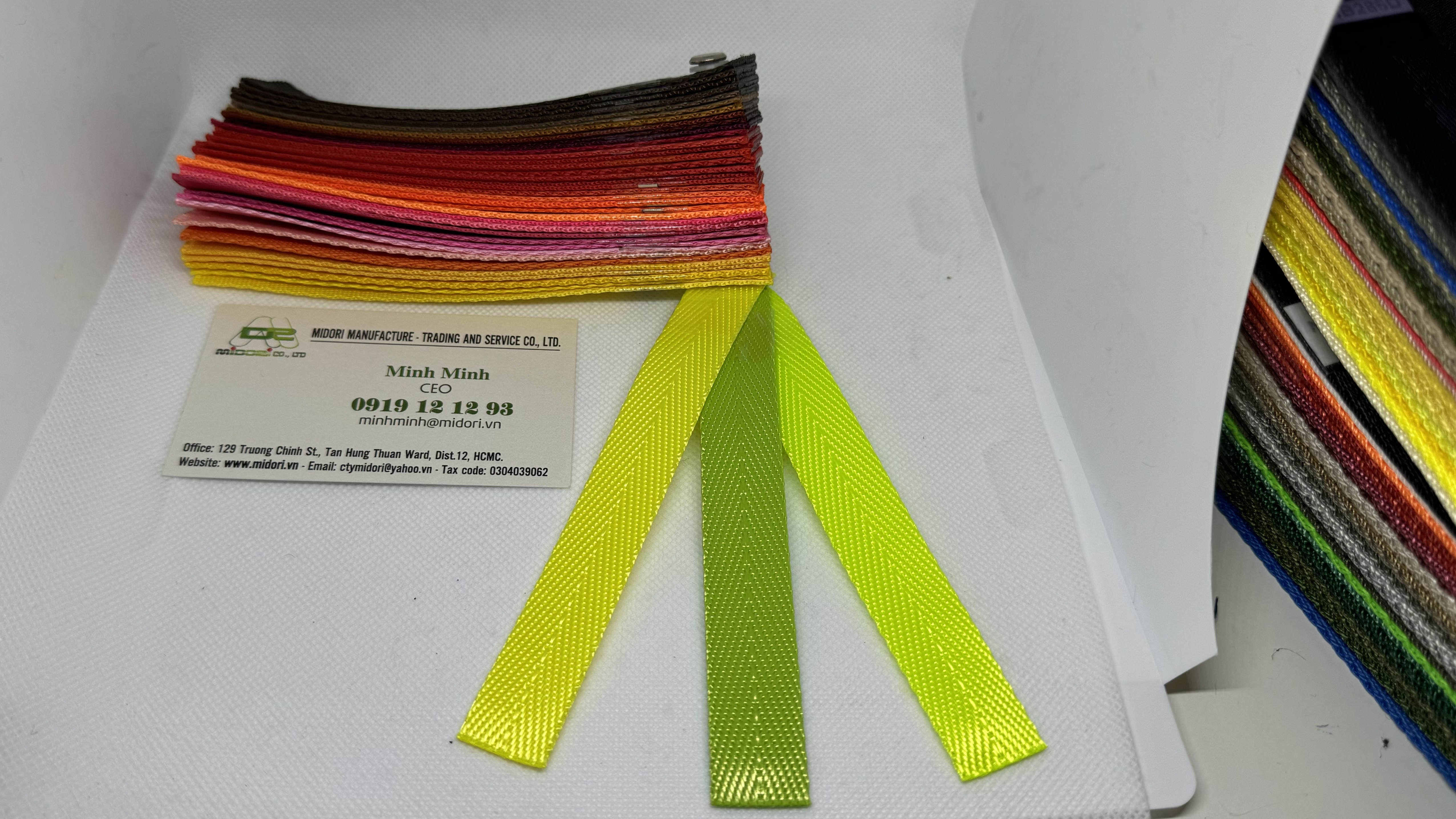 Dây đai nylon màu vàng chanh