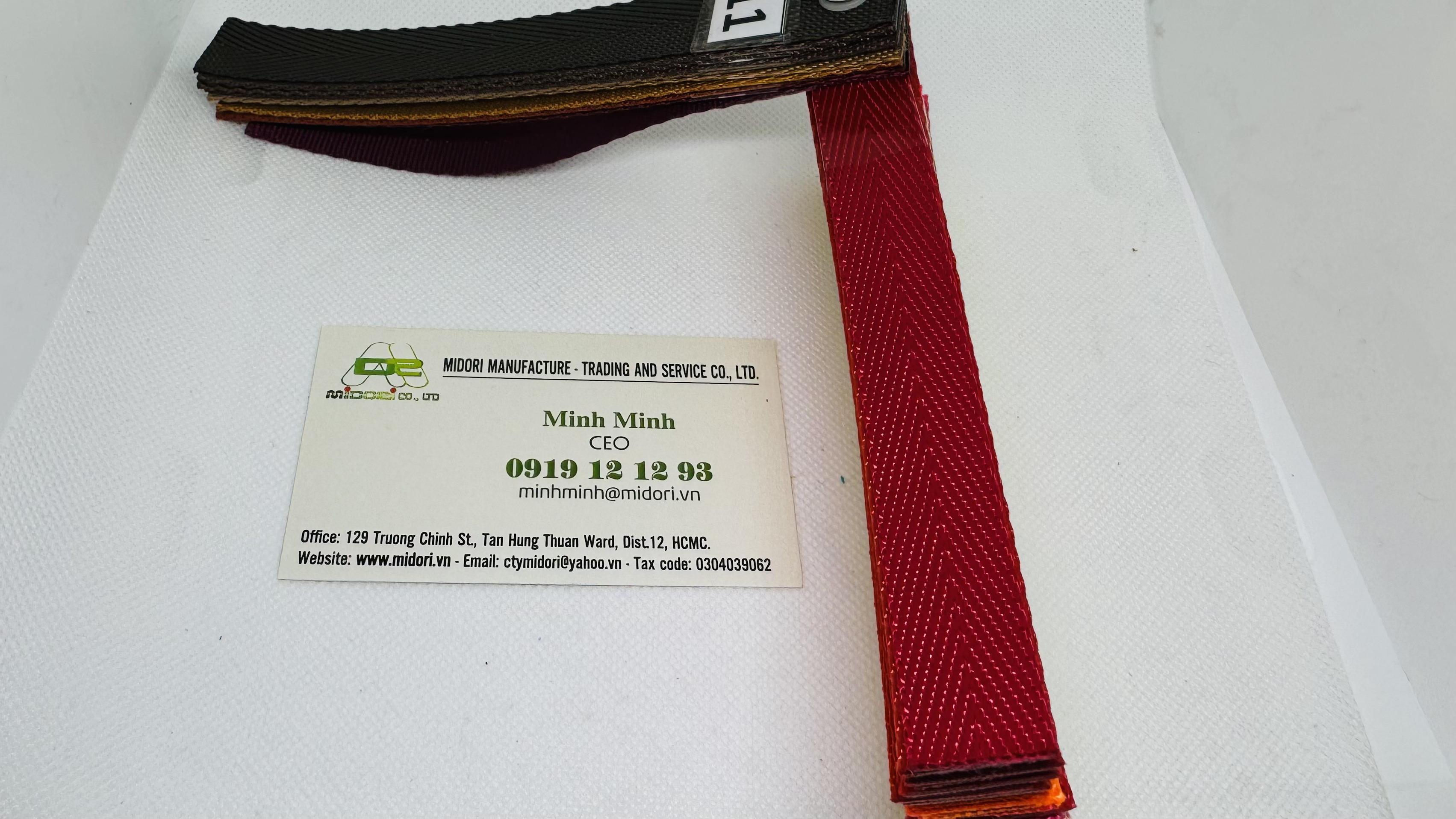 Dây đai dệt màu đỏ sậm 25mm