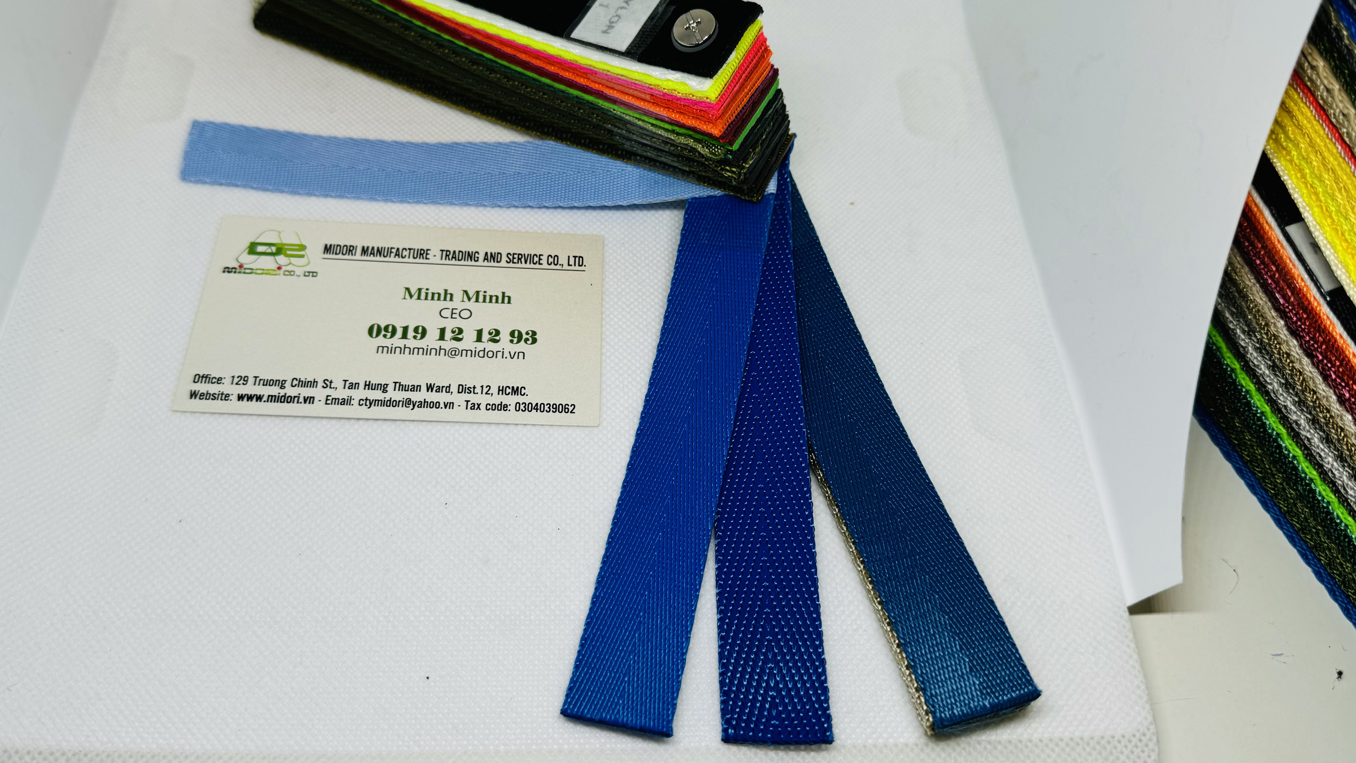 Dây đai dệt màu xanh biển 20mm