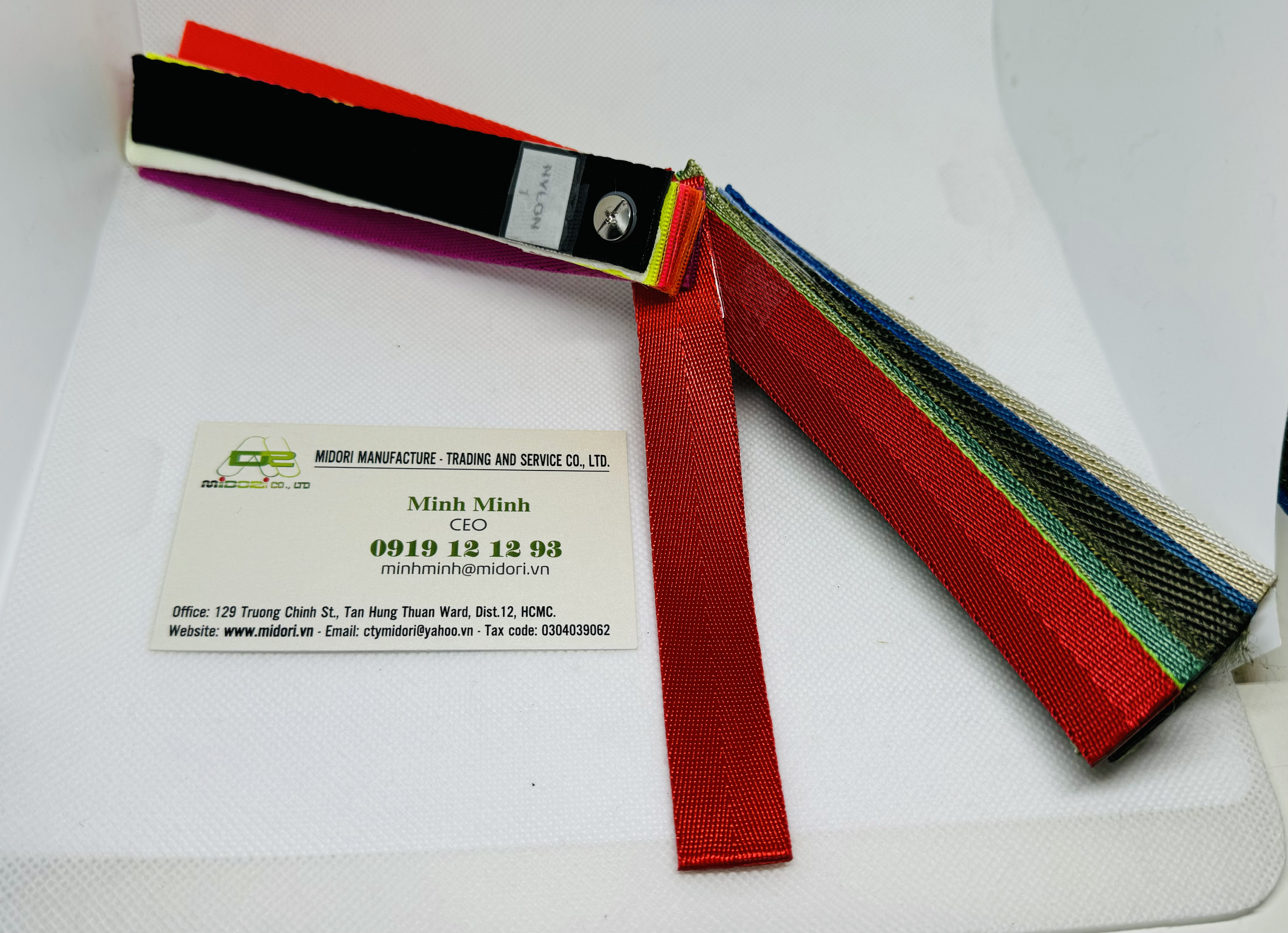 Dây đai dệt đan ghế màu đỏ 25mm