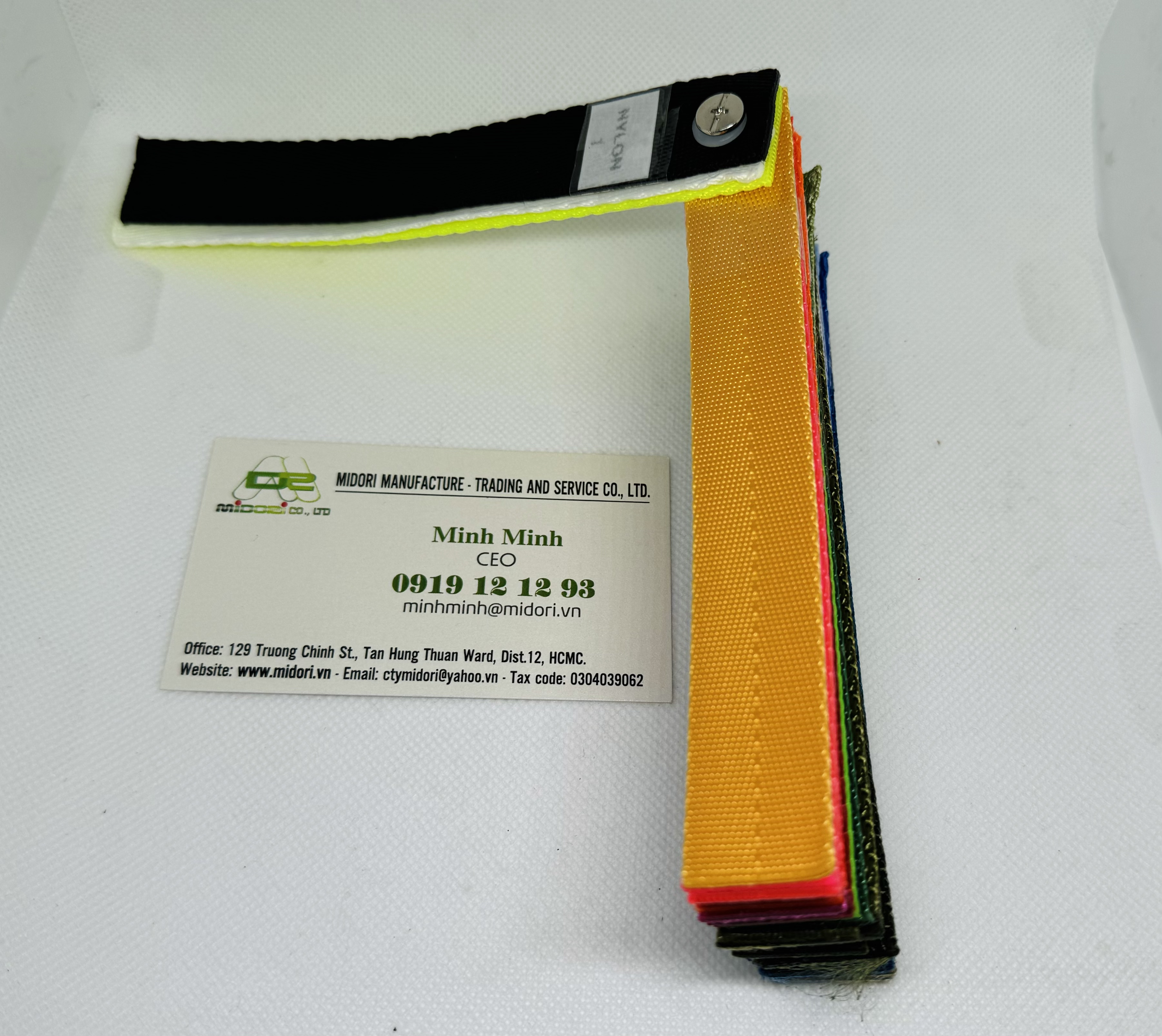 Dây đai dệt màu cam 25mm 