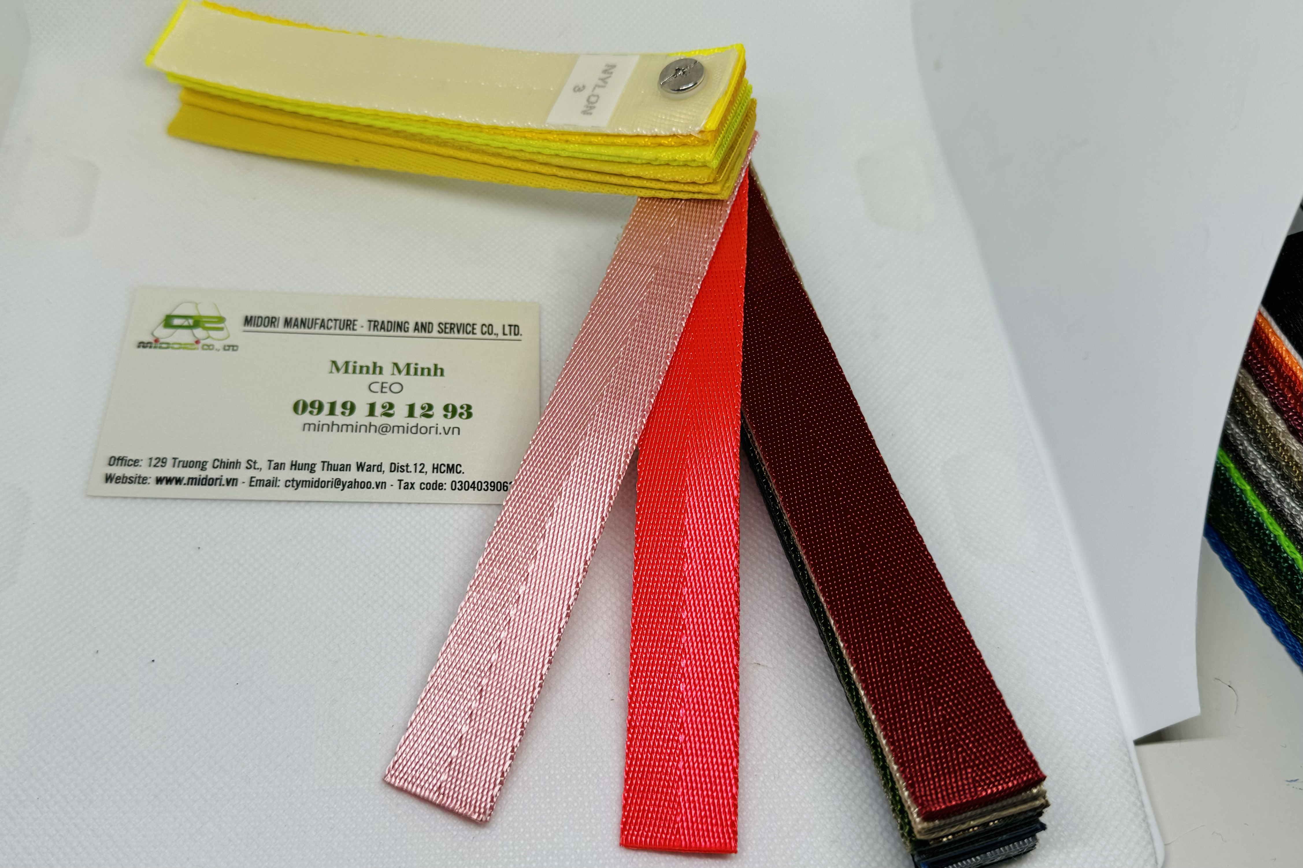 Dây viền dệt kiểu xương cá màu hồng