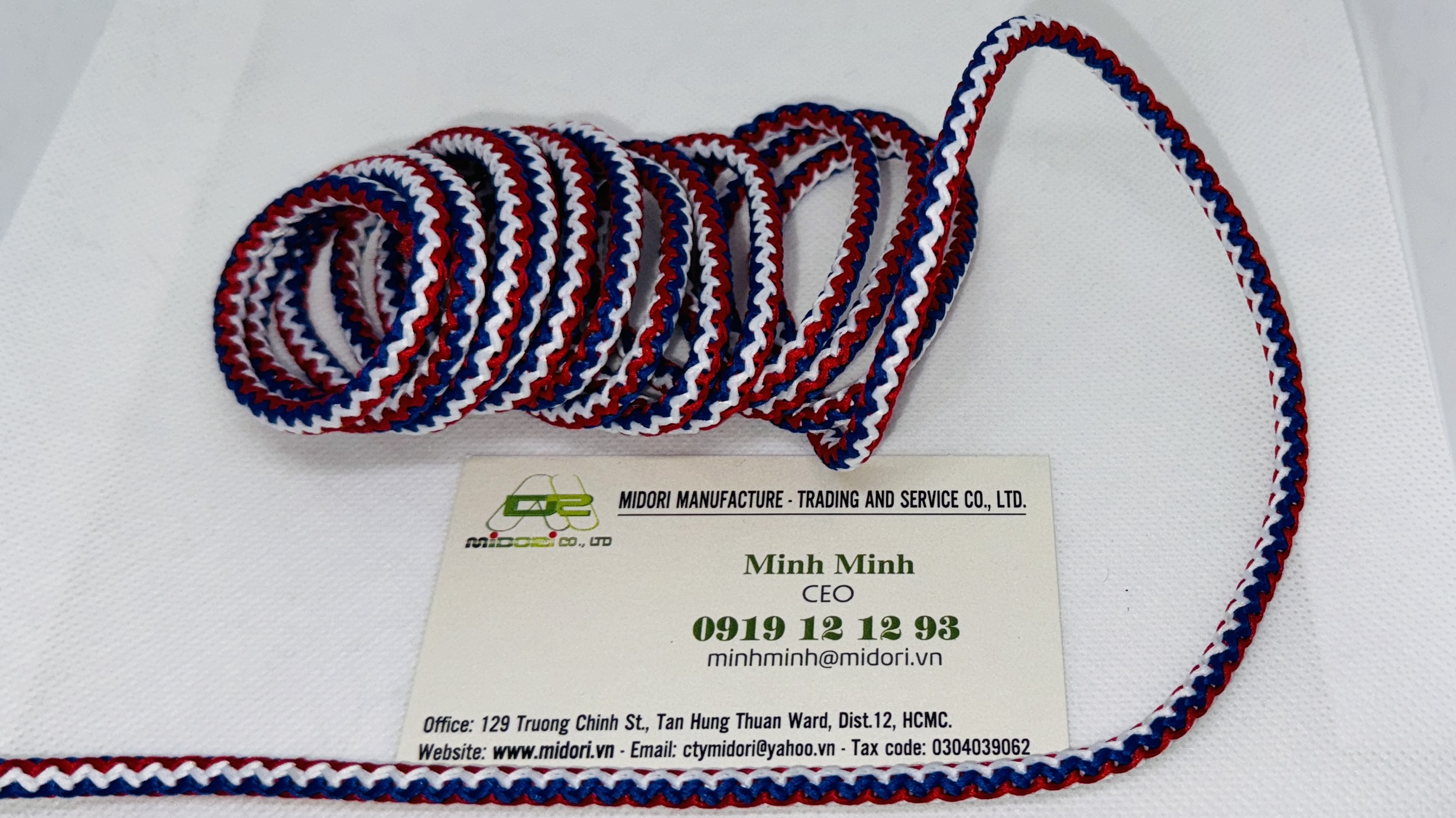 Dây dù dẹp, dây dù óng, dây tròn máy lắc 2 màu sọc xéo 3 màu