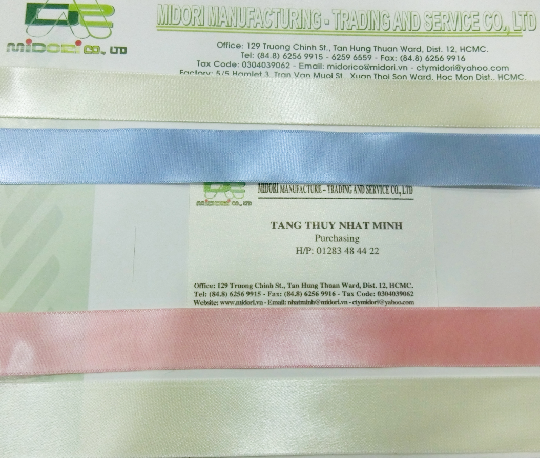 Dây ruy băng màu trắng giá rẻ