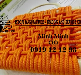 Dây dù đan ghế màu cam 5,5mm