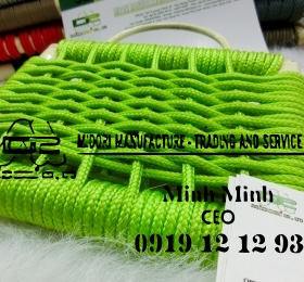 Dây dù đan ghế 6mm màu xanh chống nắng