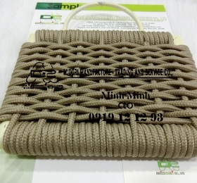 Dây dù đan ghế màu nâu 6mm