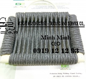 Dây dù đan ghế màu muối tiêu cường lực