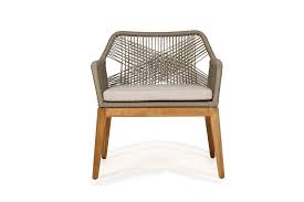 Dây dù dệt đan ghế ngoài trời màu nâu nhạt