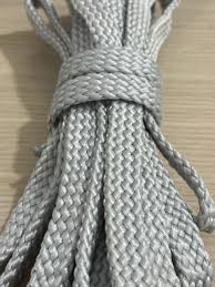 Dây flat rope 20mm màu xám