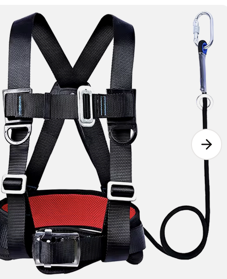 dây an toàn, dây cứu hộ, dây thừng thoát hiểm màu đen