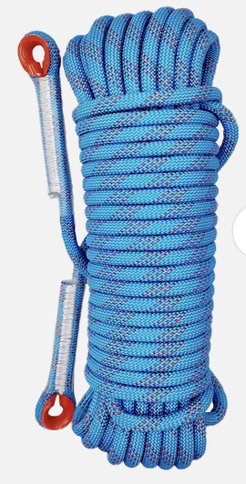 Dây thừng cứu hộ màu xanh chịu lực cao