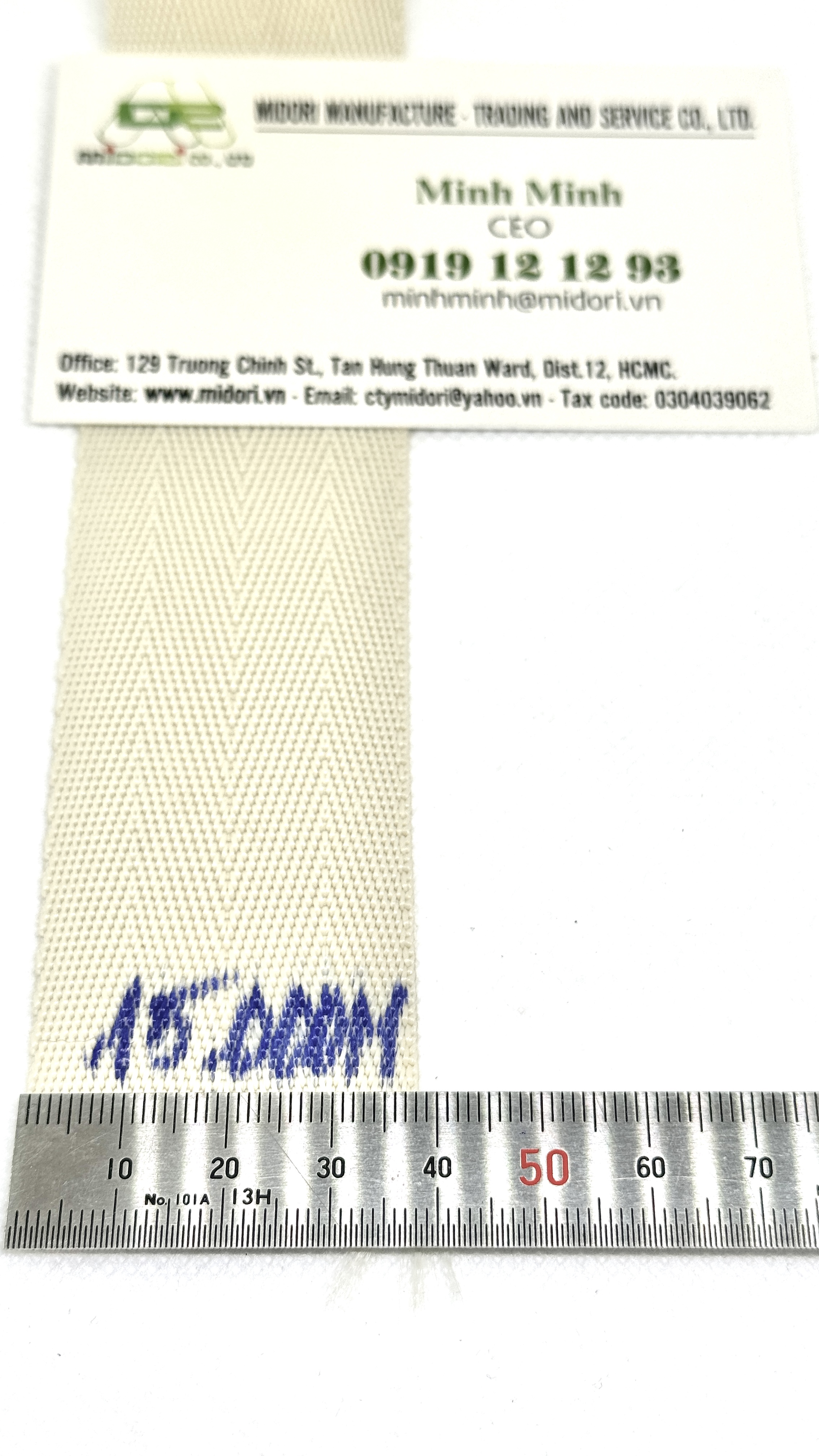 Dây đai xương cá 38mm màu be