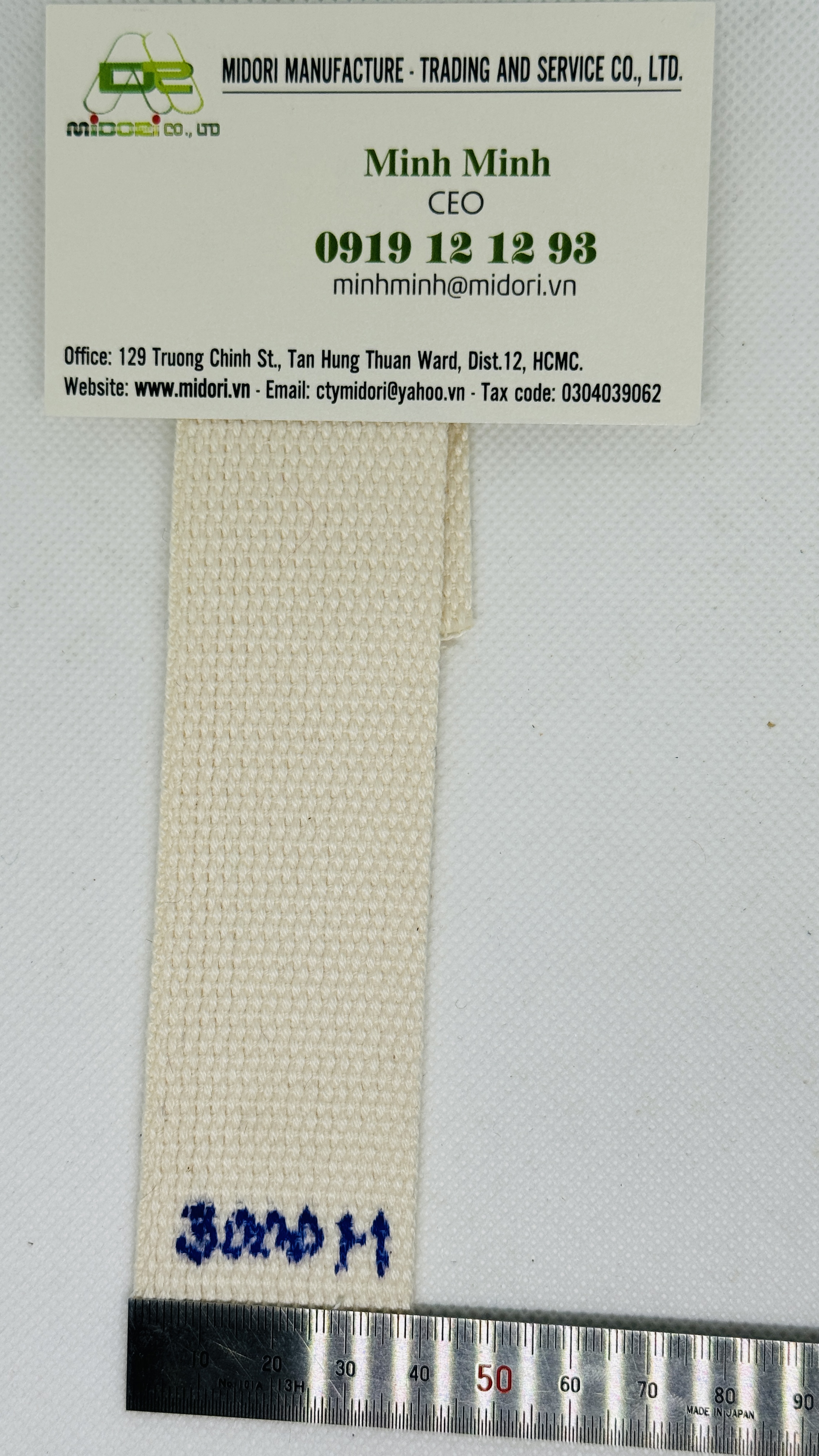 Dây đai dệt cotton 40mm