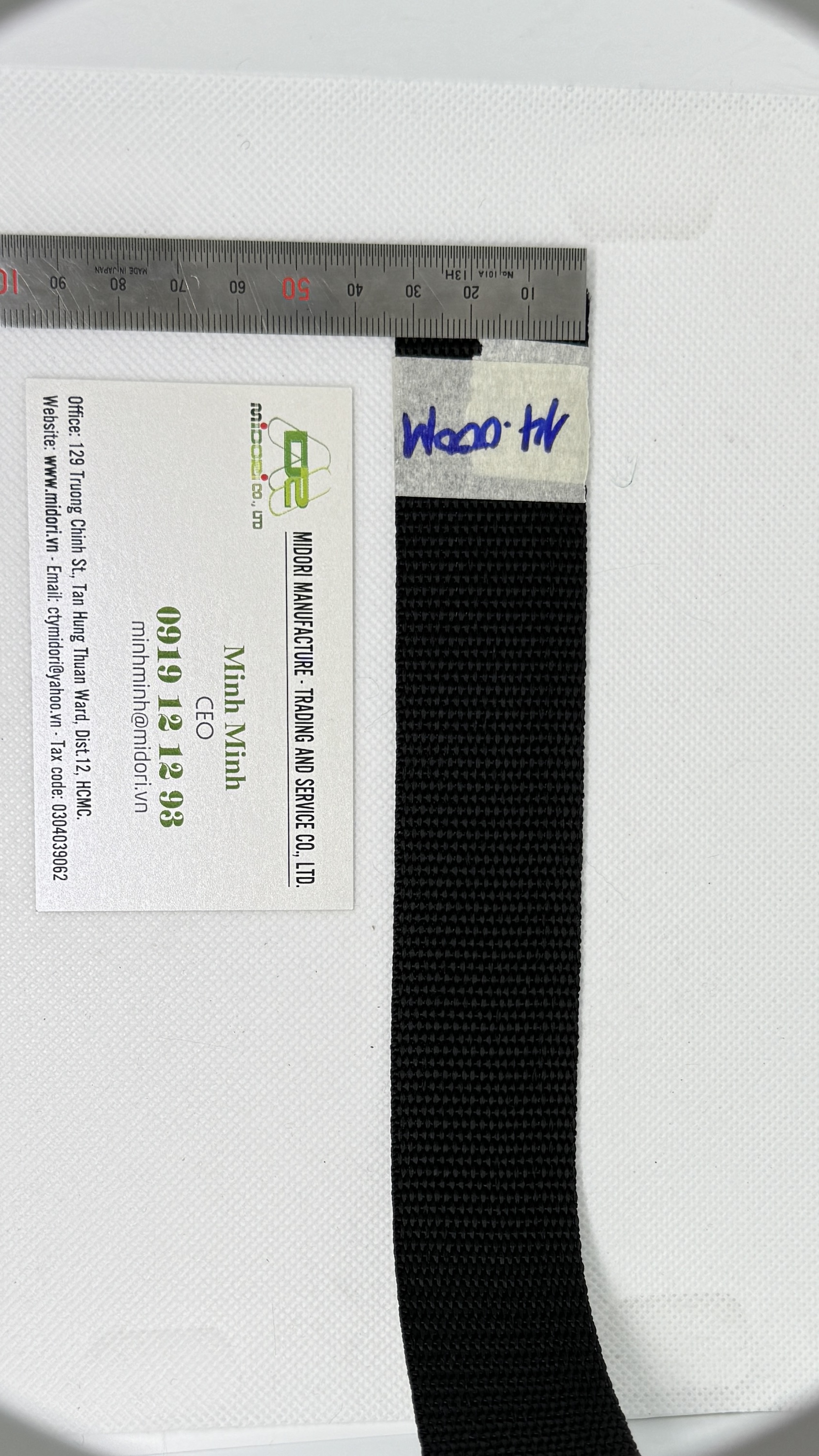 Dây đai dệt polyester màu đen