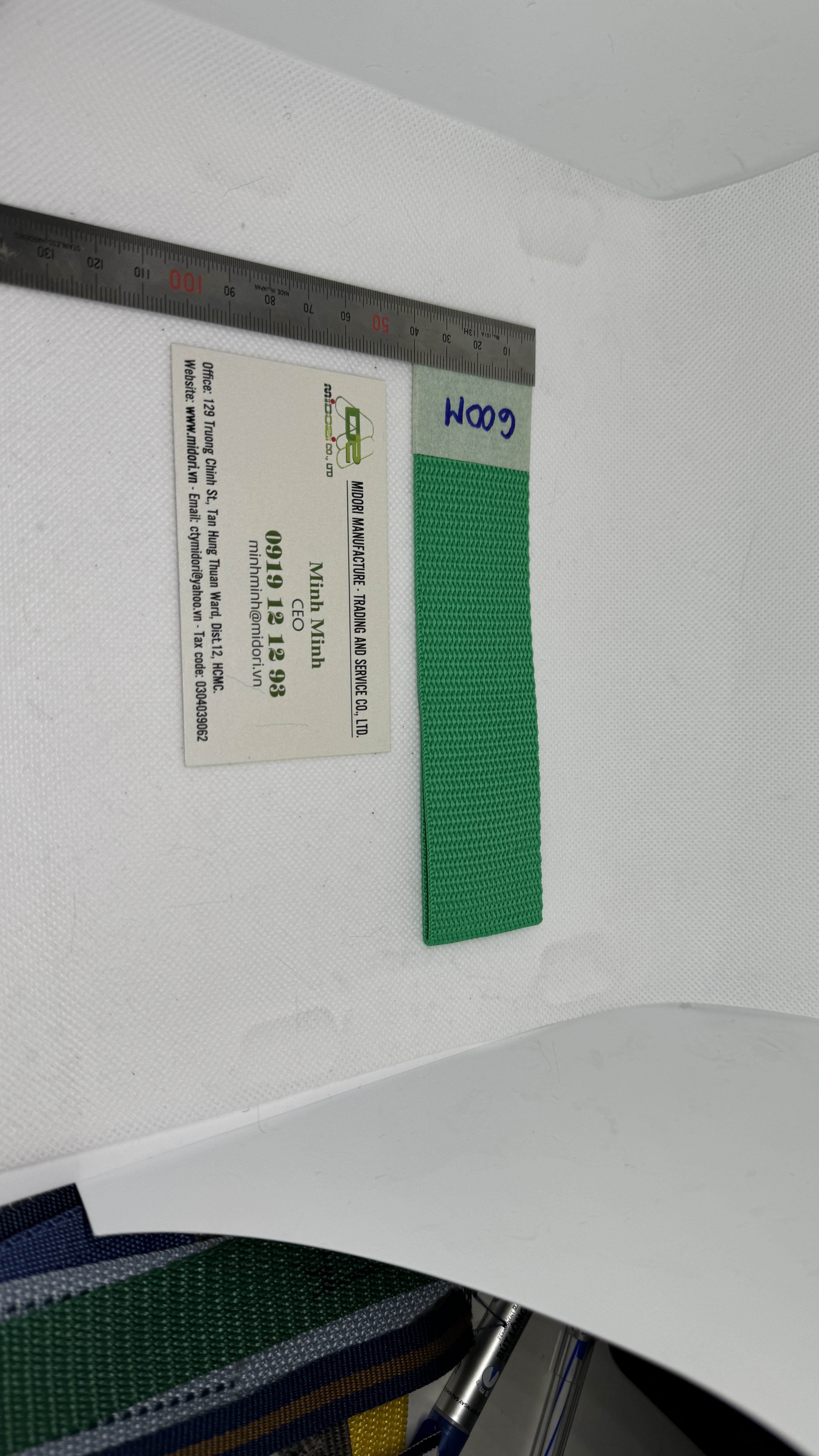 Dây đai dệt màu xanh lá giá rẻ may túi xách