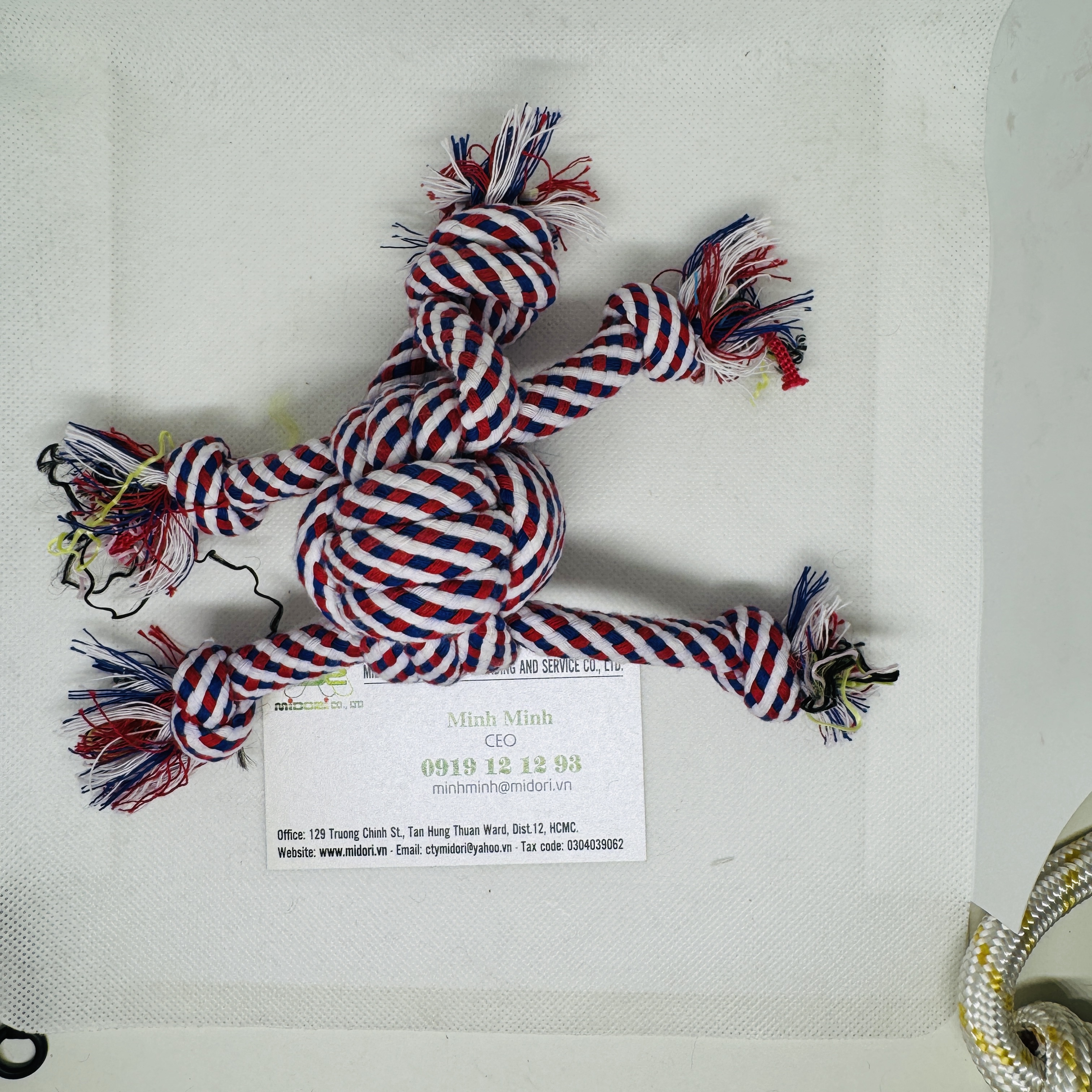 chơi huấn luyện cho chó, đồ chơi đan bằng dây